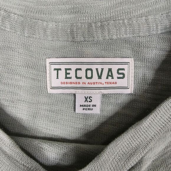Tecovas Tshirt Womens XS Western Beige Preppy Casual Basic Classic Minimalist - Picture 3 of 7